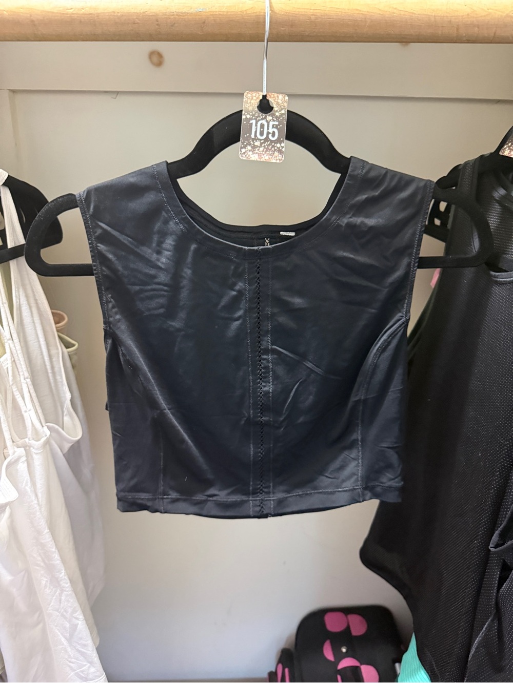 105 lululemon athletica sculpt it crop tank black